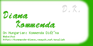 diana kommenda business card